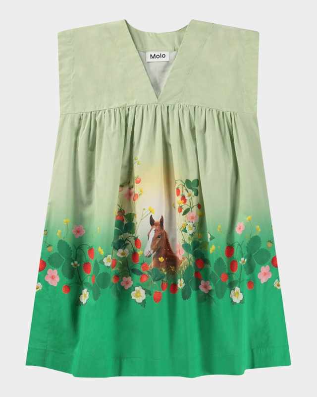 Girl's Cajla Horse Sleeveless Coverup, Size S-L